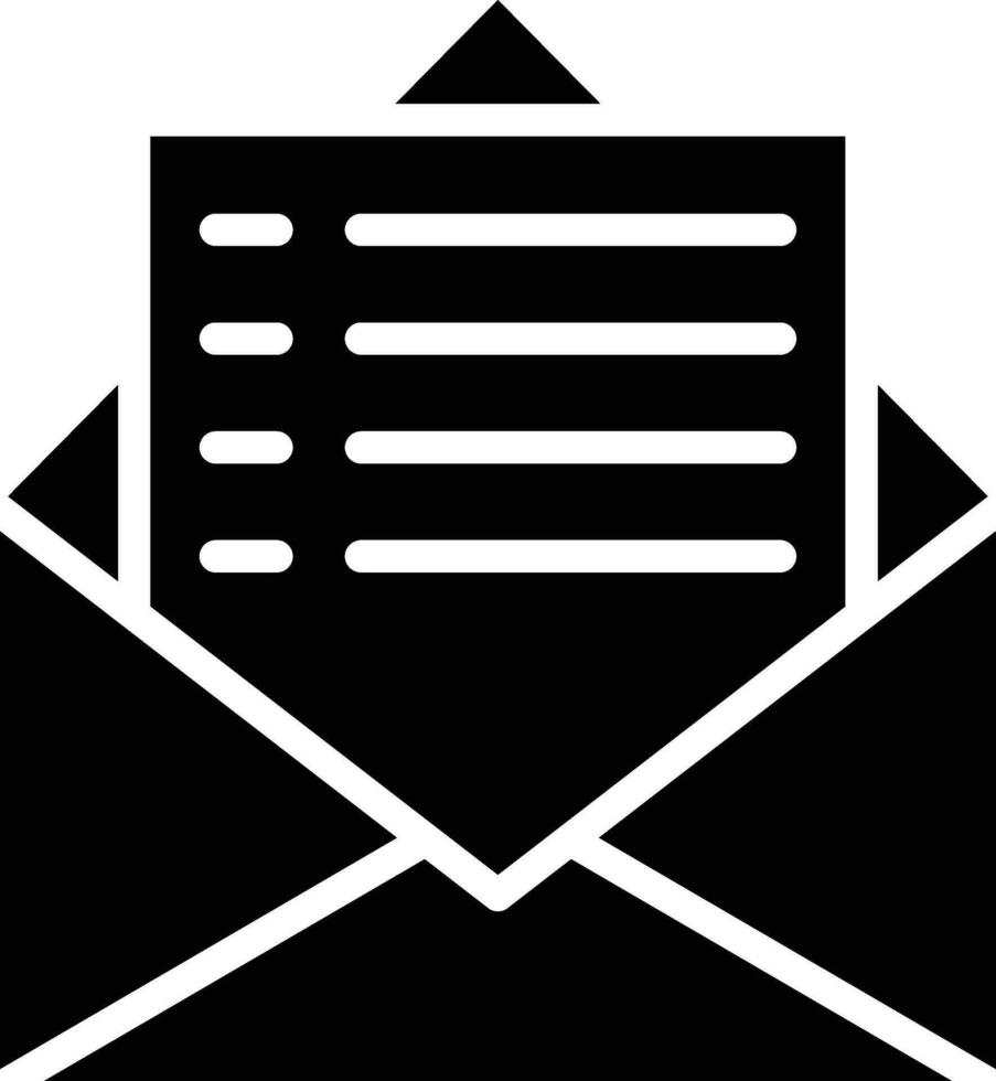 illustration de conception d'icône de vecteur de courrier électronique
