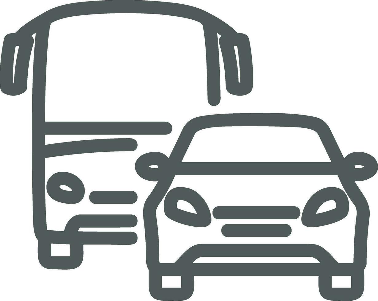 autobus transport symbole icône vecteur image. illustration de le silhouette autobus transport Publique Voyage conception image