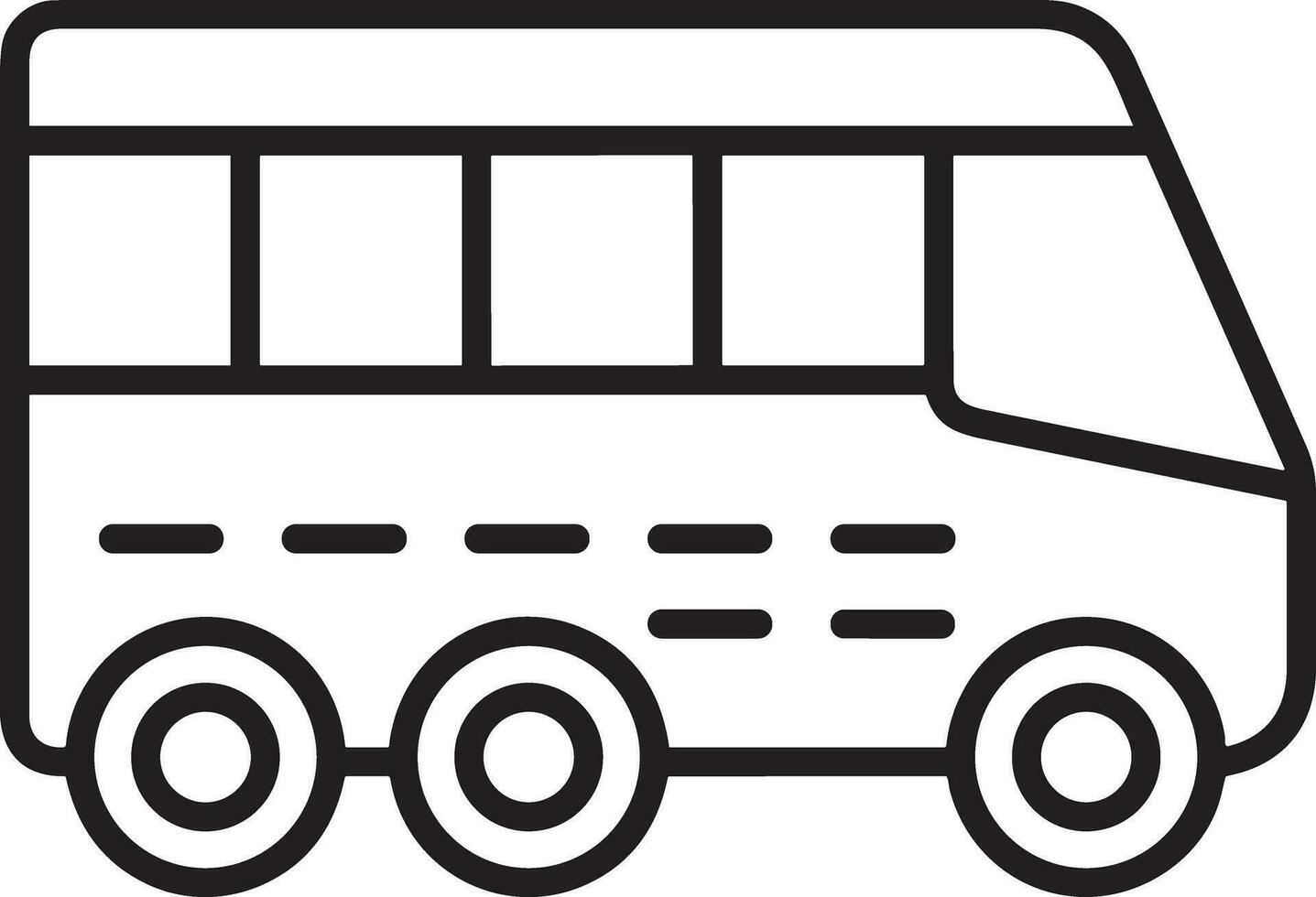 autobus transport symbole icône vecteur image. illustration de le silhouette autobus transport Publique Voyage conception image