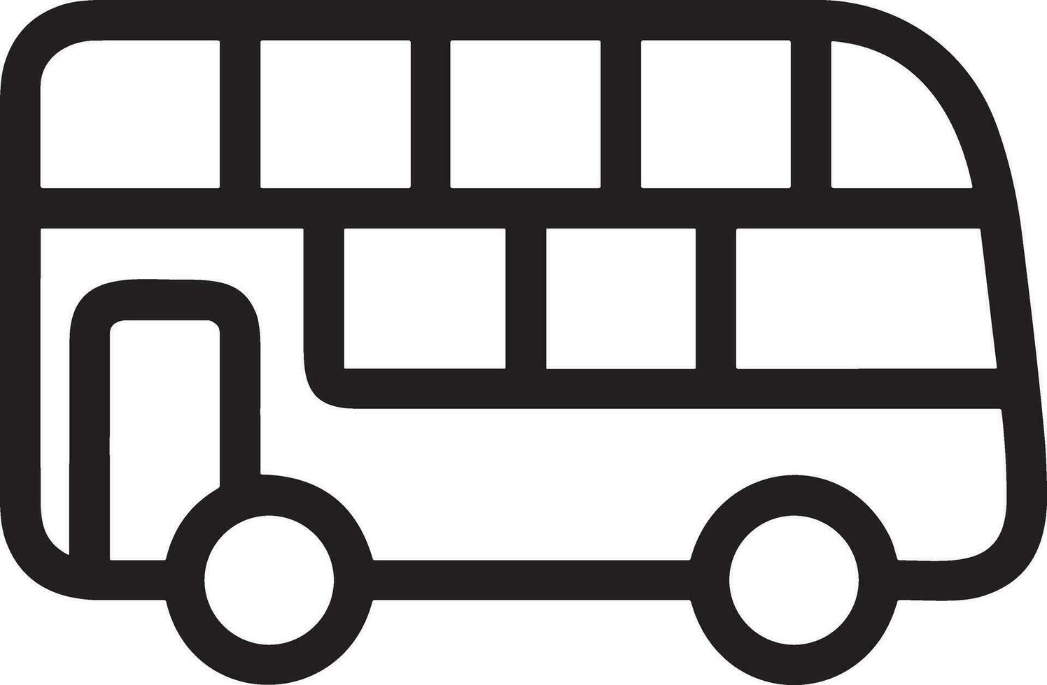 autobus transport symbole icône vecteur image. illustration de le silhouette autobus transport Publique Voyage conception image