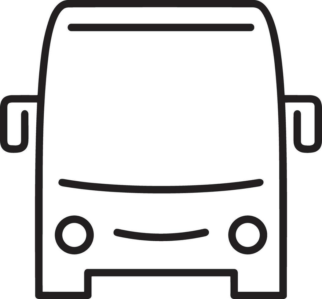 autobus transport symbole icône vecteur image. illustration de le silhouette autobus transport Publique Voyage conception image