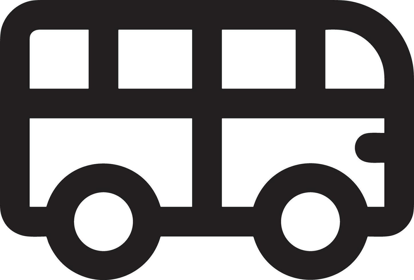 autobus transport symbole icône vecteur image. illustration de le silhouette autobus transport Publique Voyage conception image