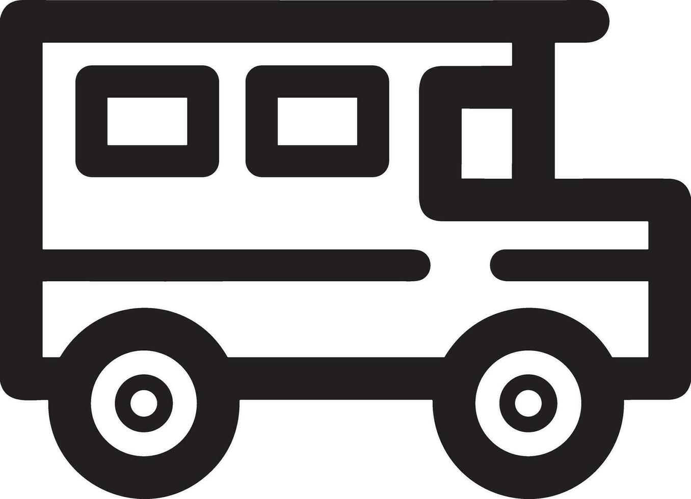 autobus transport symbole icône vecteur image. illustration de le silhouette autobus transport Publique Voyage conception image