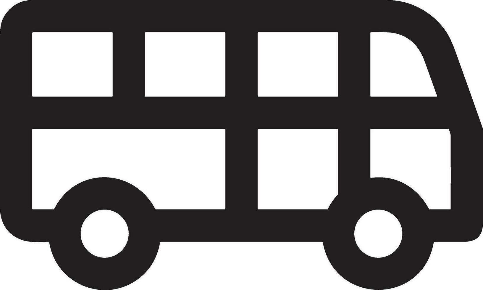 autobus transport symbole icône vecteur image. illustration de le silhouette autobus transport Publique Voyage conception image