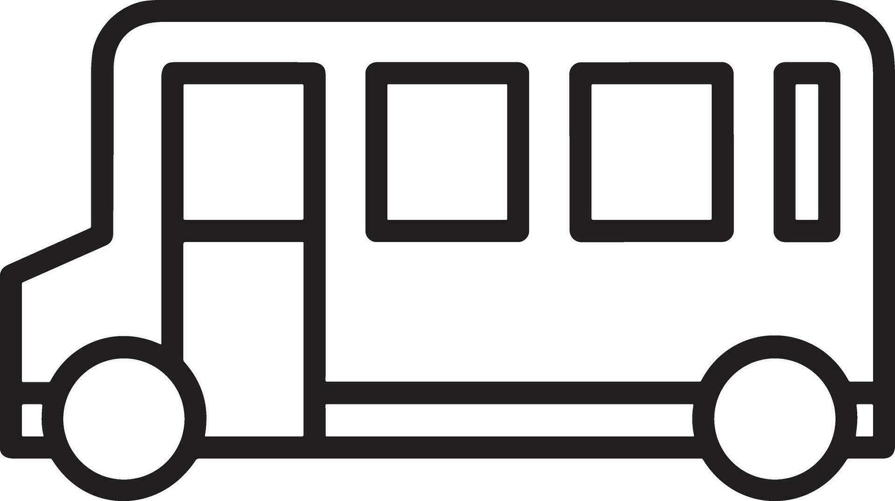 autobus transport symbole icône vecteur image. illustration de le silhouette autobus transport Publique Voyage conception image