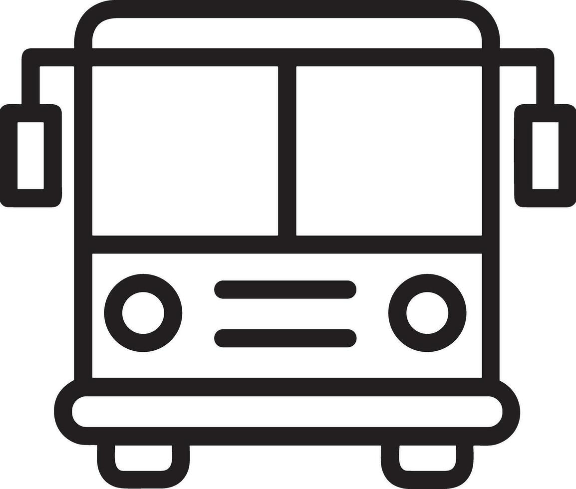 autobus transport symbole icône vecteur image. illustration de le silhouette autobus transport Publique Voyage conception image