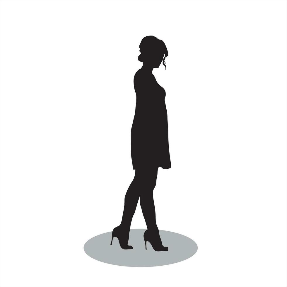 femmes silhouette vecteur