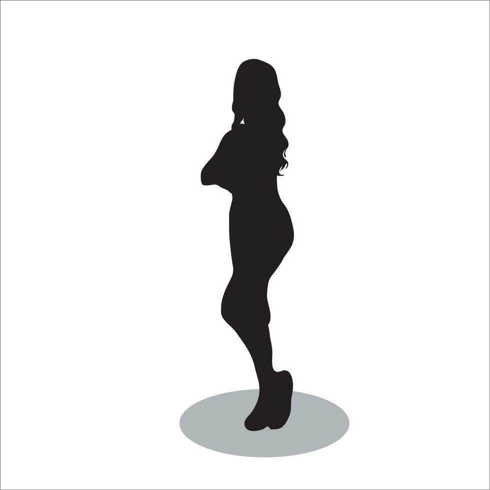 femmes silhouette vecteur