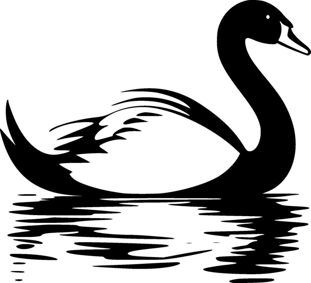 cygne - haute qualité vecteur logo - vecteur illustration idéal pour T-shirt graphique