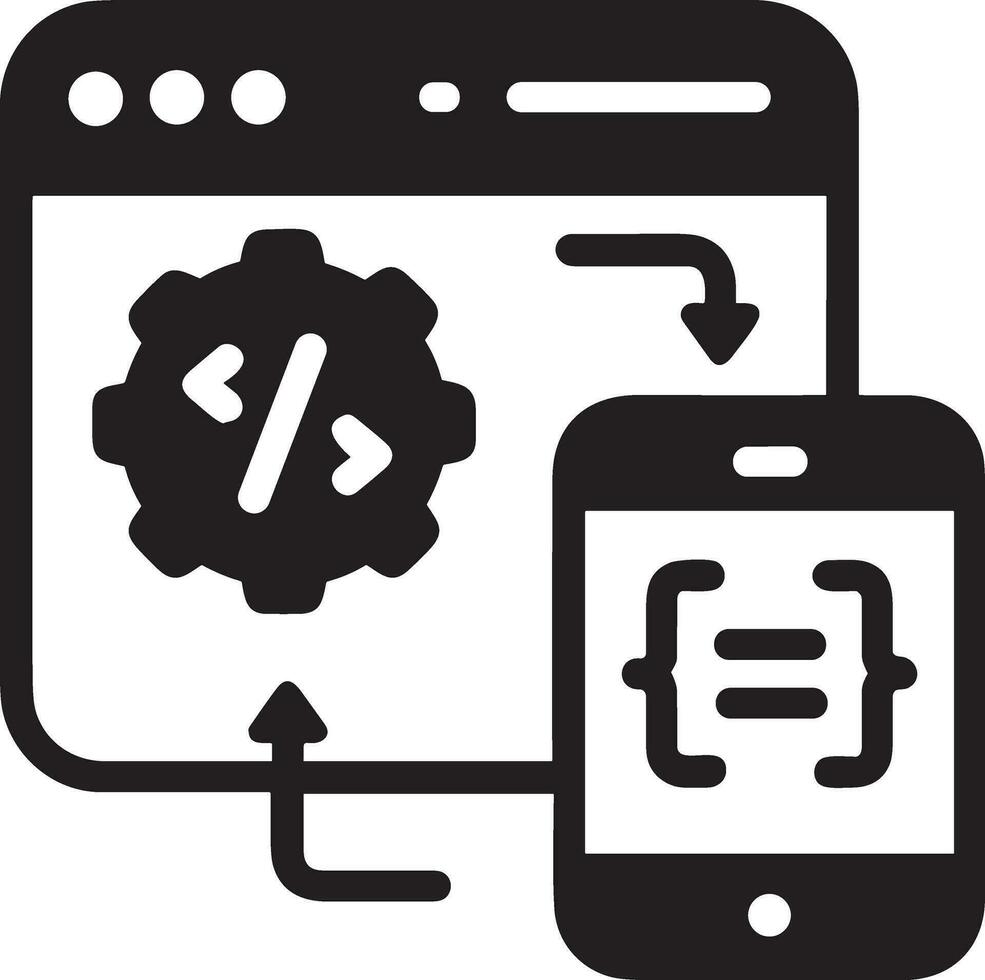 artificiel intelligence icône symbole vecteur image. illustration de le cerveau robot apprentissage Humain intelligent algorithme conception image.