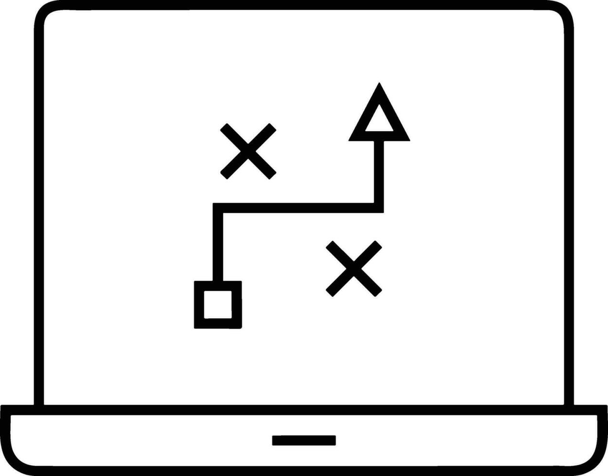 artificiel intelligence icône symbole vecteur image. illustration de le cerveau robot apprentissage Humain intelligent algorithme conception image.