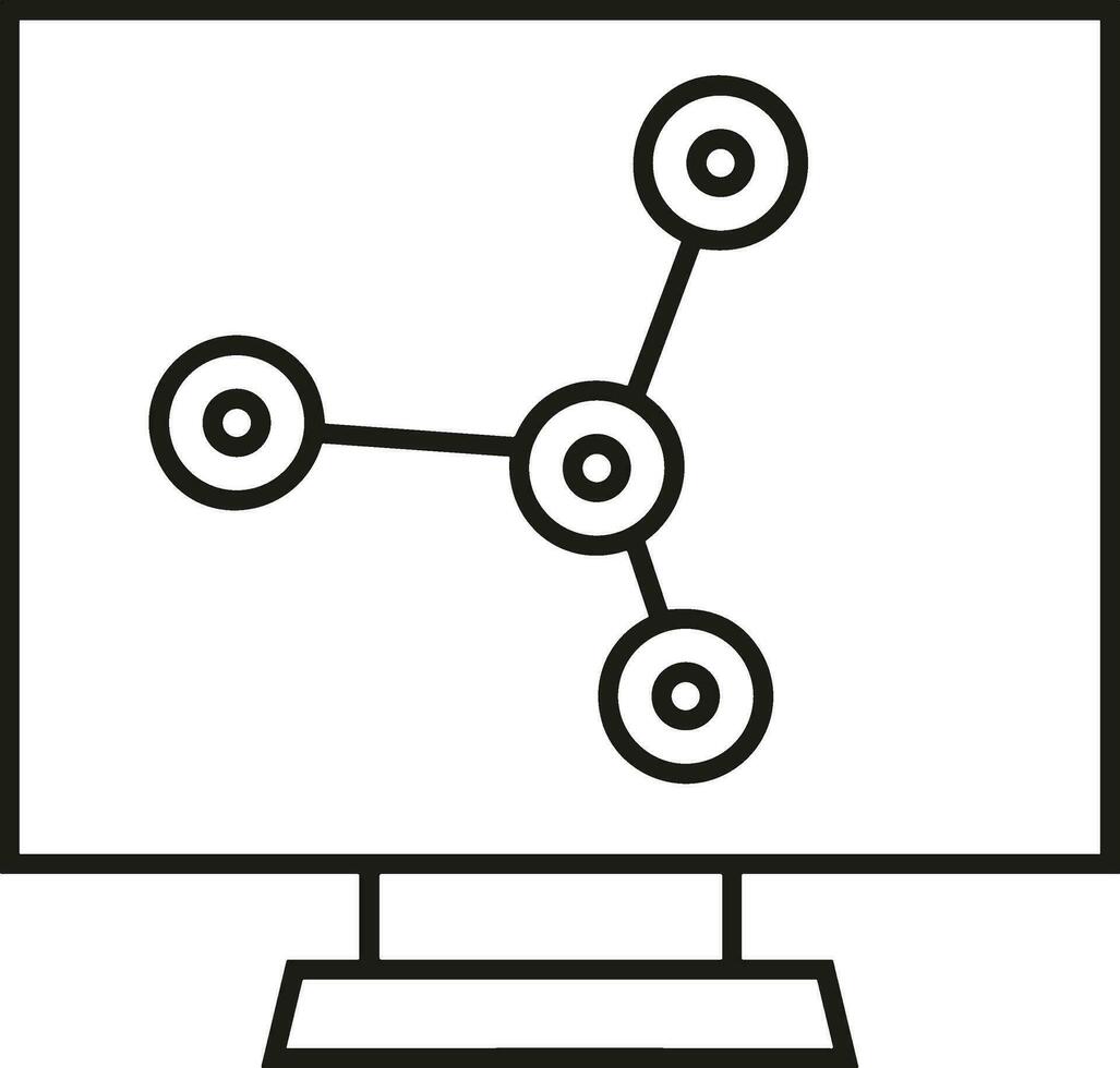 artificiel intelligence icône symbole vecteur image. illustration de le cerveau robot apprentissage Humain intelligent algorithme conception image.