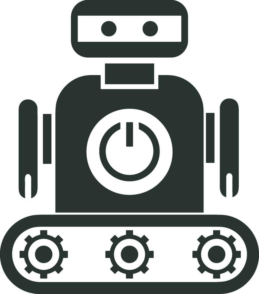 artificiel intelligence icône symbole vecteur image. illustration de le cerveau robot apprentissage Humain intelligent algorithme conception image.