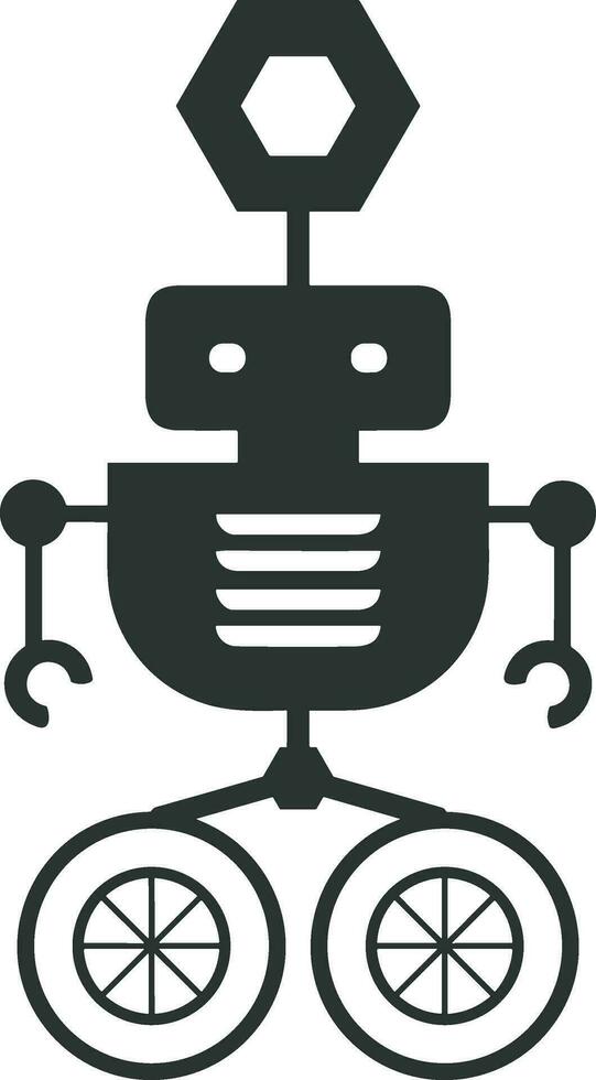 artificiel intelligence icône symbole vecteur image. illustration de le cerveau robot apprentissage Humain intelligent algorithme conception image.