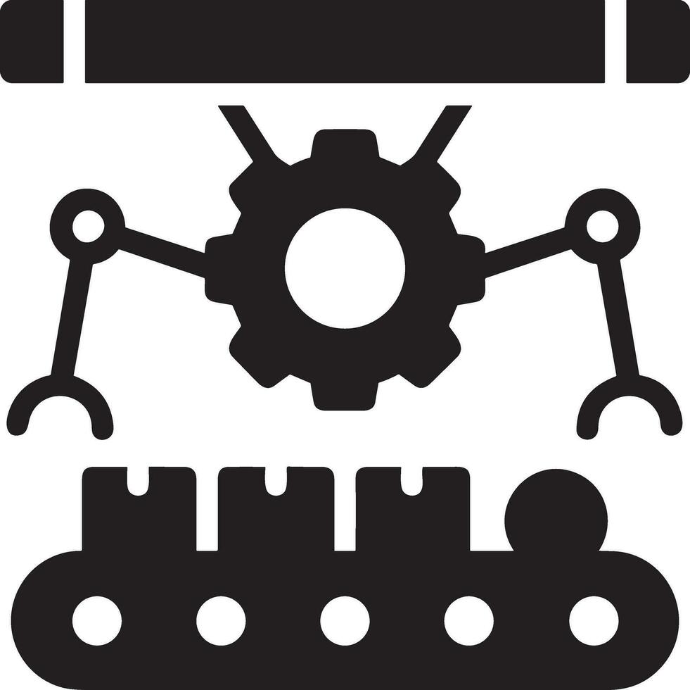 artificiel intelligence icône symbole vecteur image. illustration de le cerveau robot apprentissage Humain intelligent algorithme conception image.