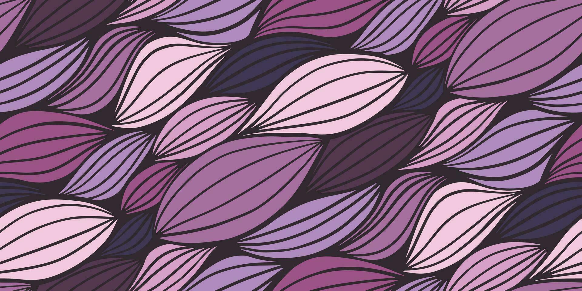 rose et lilas vagues sans couture modèle pour en tissu textile conception, oreiller ou emballage. vecteur illustration