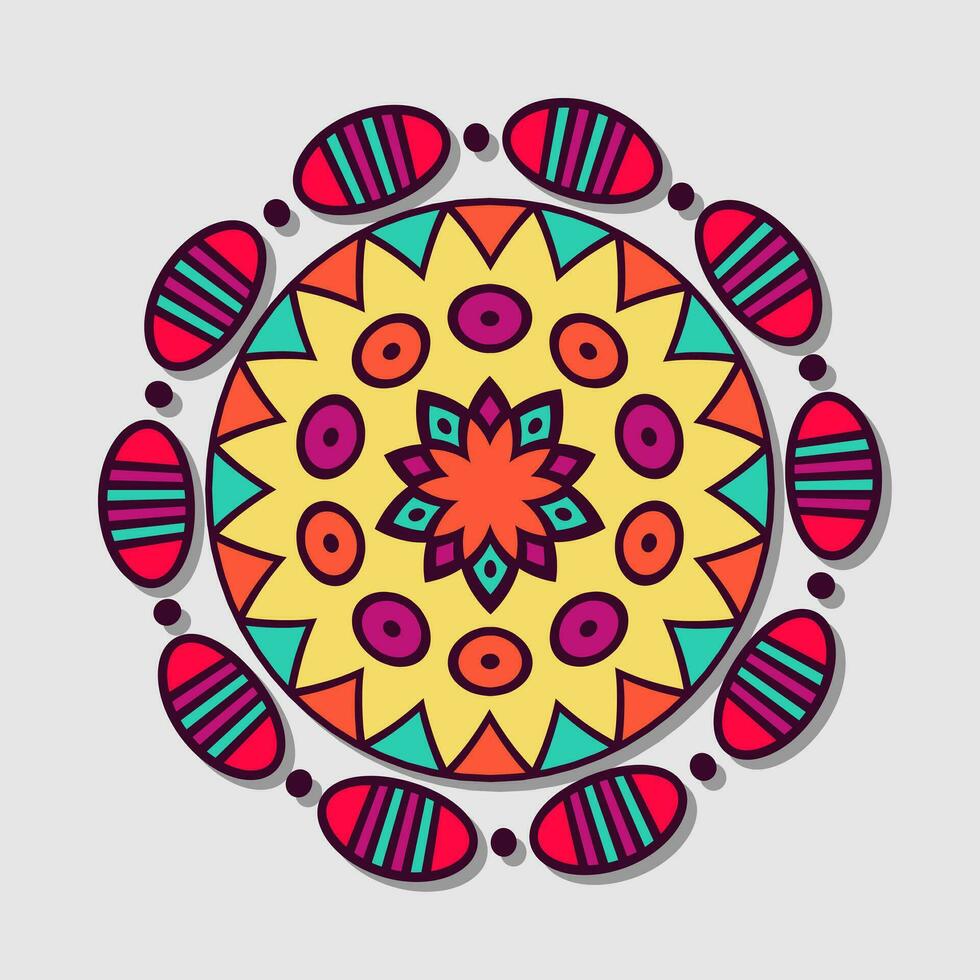 coloré mandala vecteur