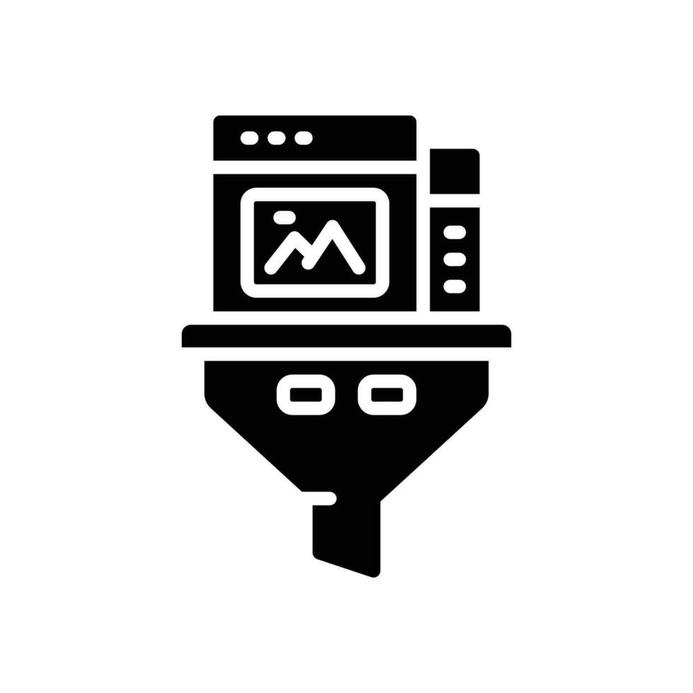 filtre glyphe icône. vecteur icône pour votre site Internet, mobile, présentation, et logo conception.