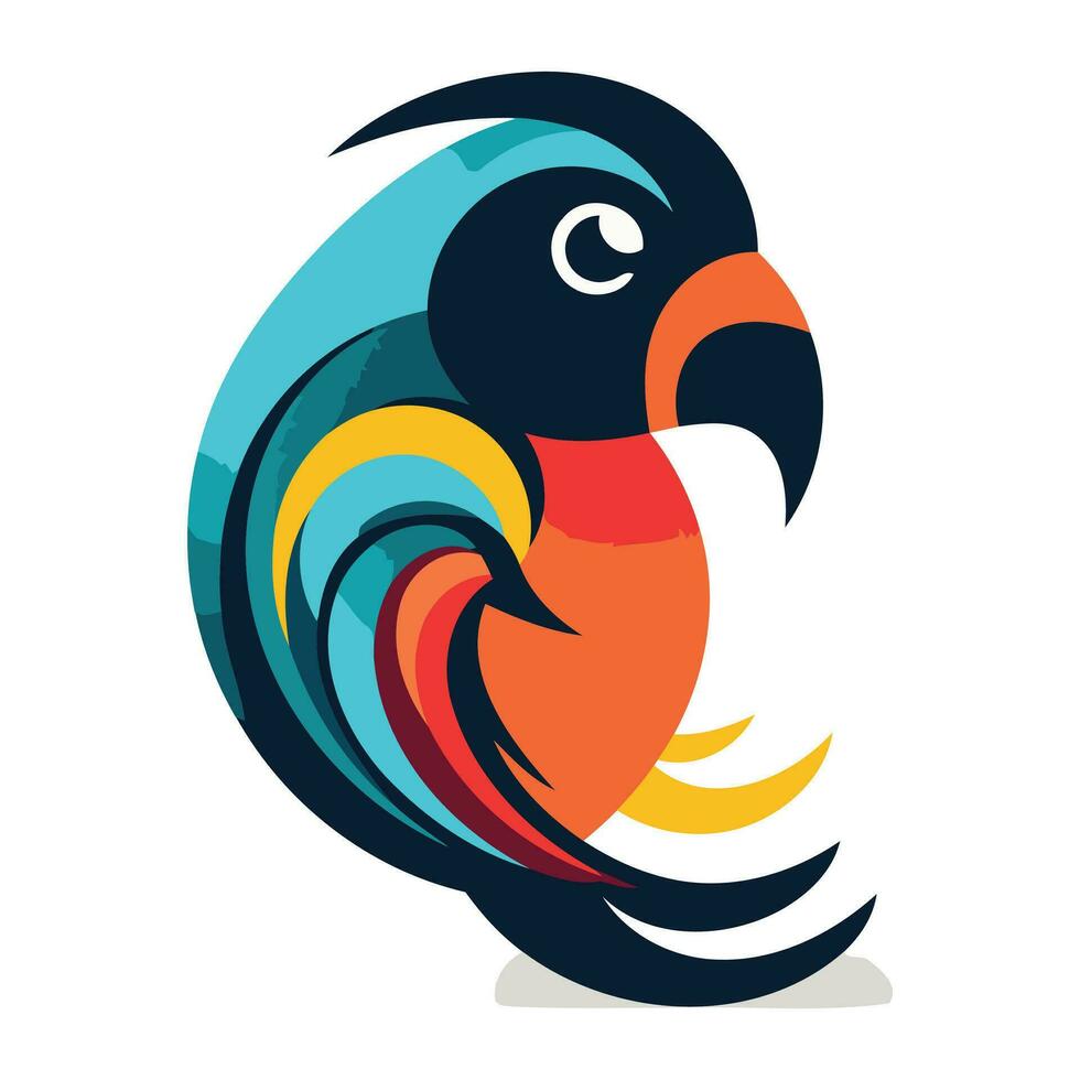 perroquet icône. vecteur illustration de une perroquet. perroquet logo