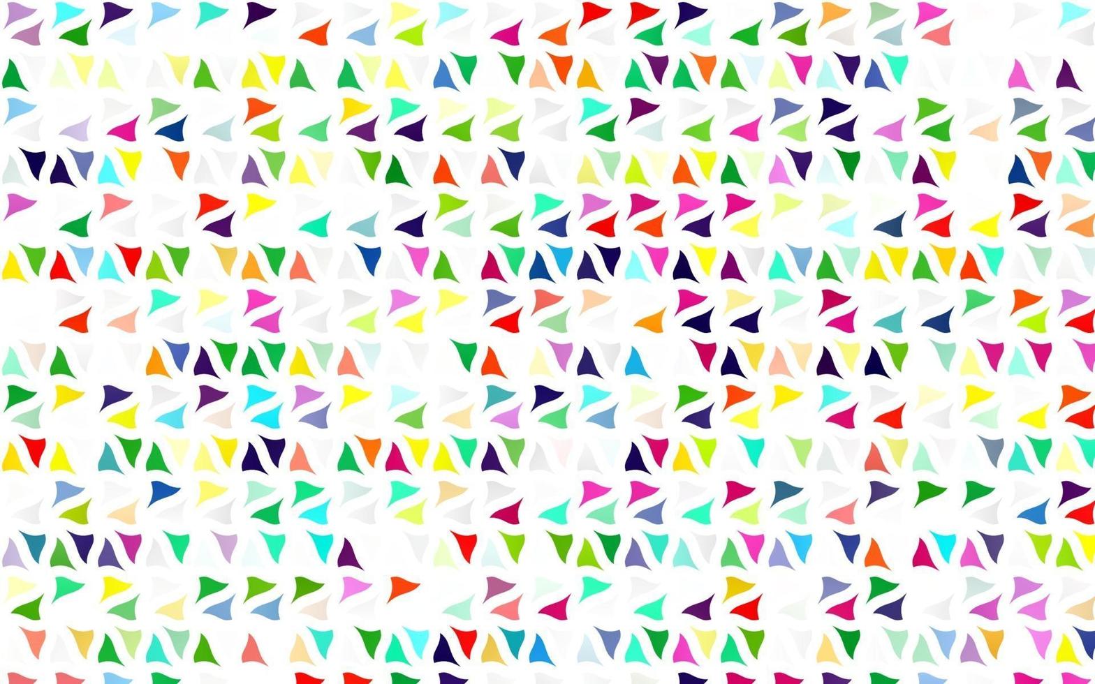 couverture vectorielle multicolore légère et arc-en-ciel dans un style polygonal. vecteur