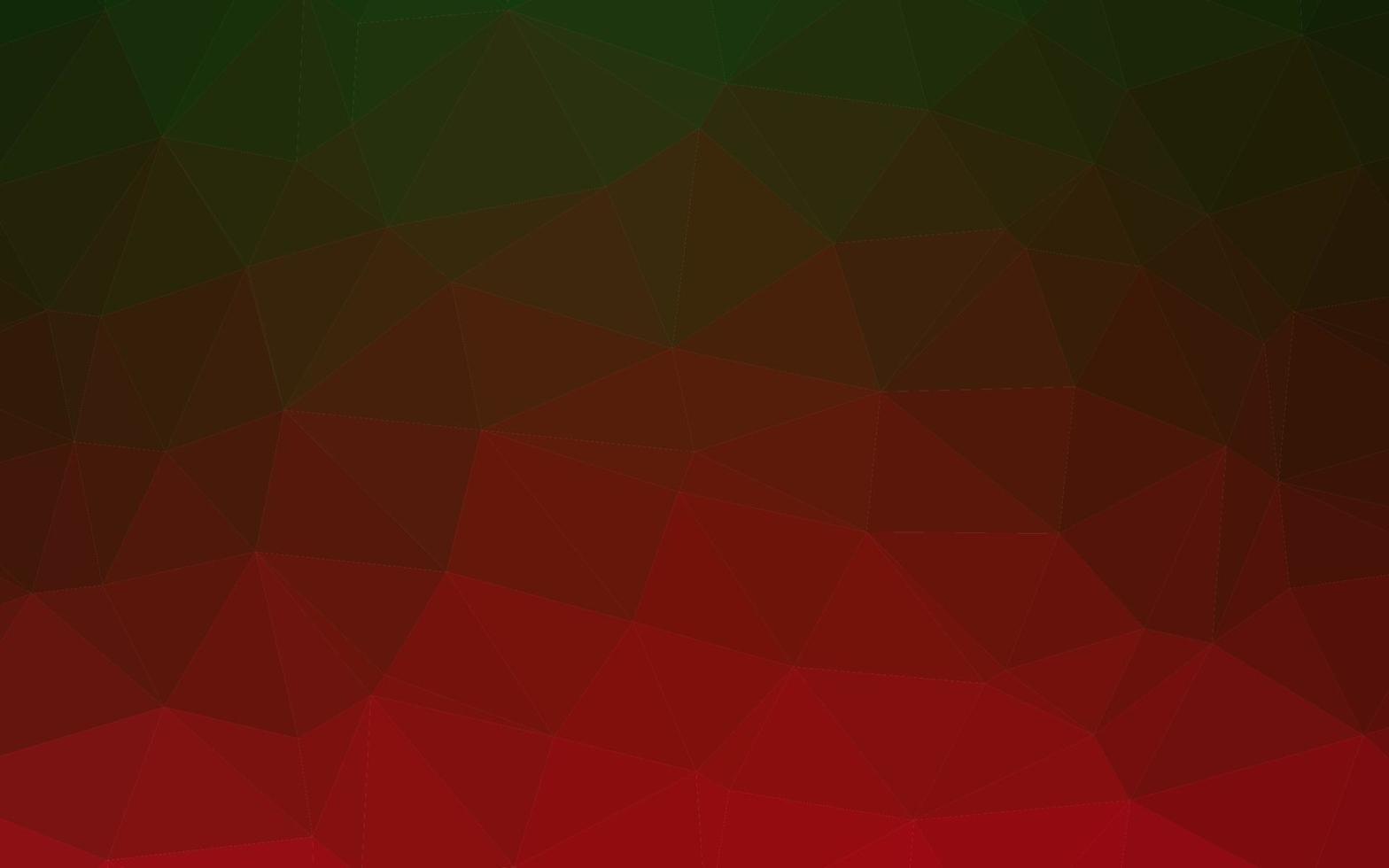 couverture low poly vecteur vert clair, rouge.