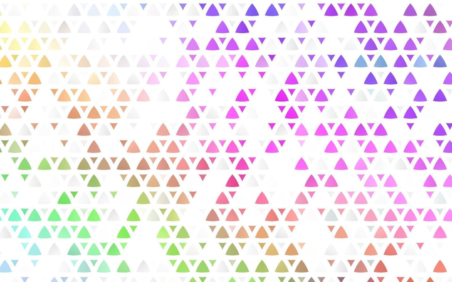 multicolore clair, arrière-plan transparent vecteur arc-en-ciel avec des triangles.