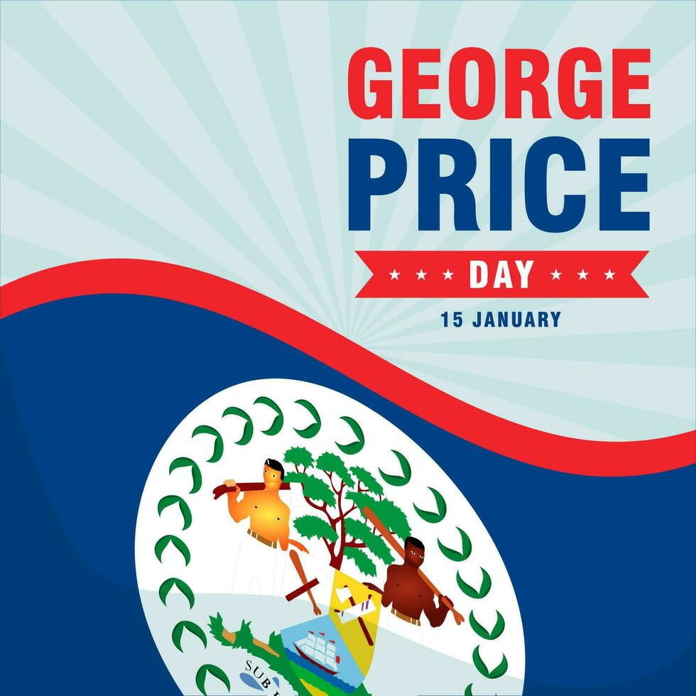 content George prix journée. le journée de Belize George prix illustration vecteur Contexte. vecteur eps dix