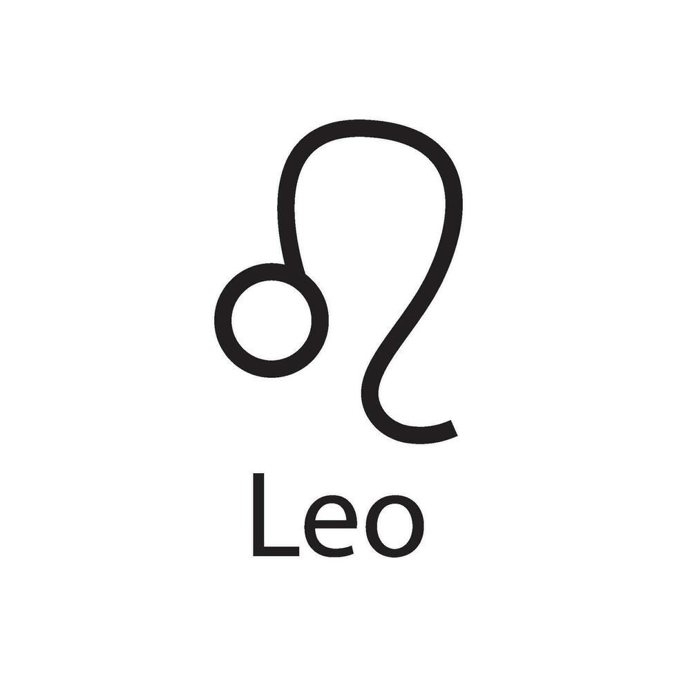 Leo zodiaque symbole icône vecteur