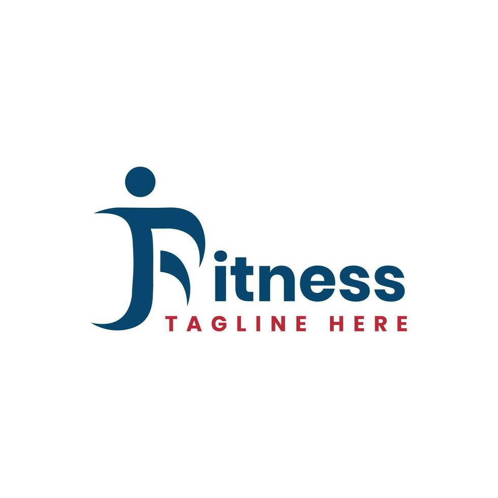 aptitude mot-symbole logo conception typographie pour Gym affaires vecteur