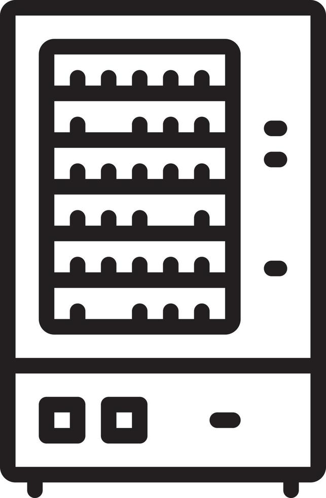 icône de ligne pour distributeur automatique vecteur