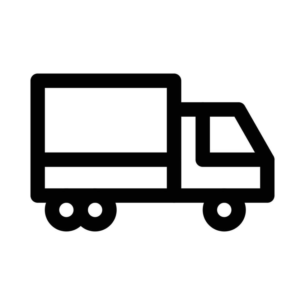 un camion vecteur icône sur blanc Contexte