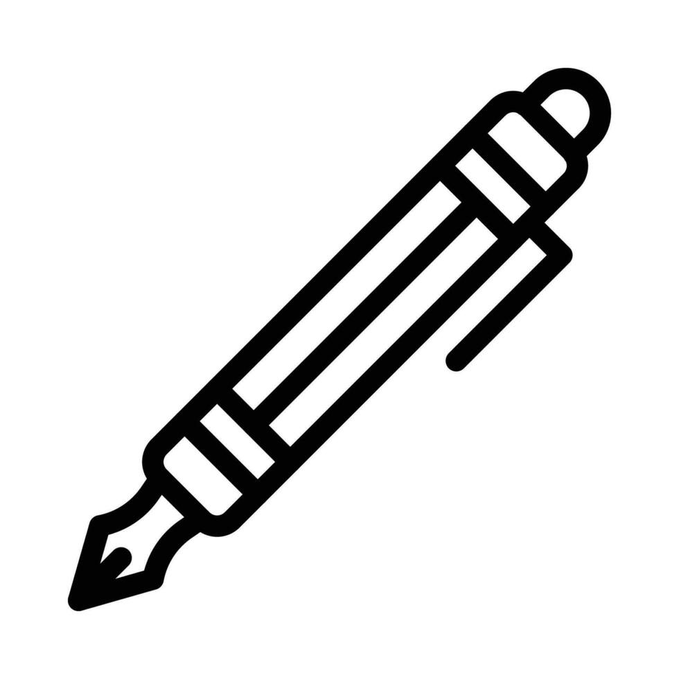 stylo vecteur icône sur blanc Contexte