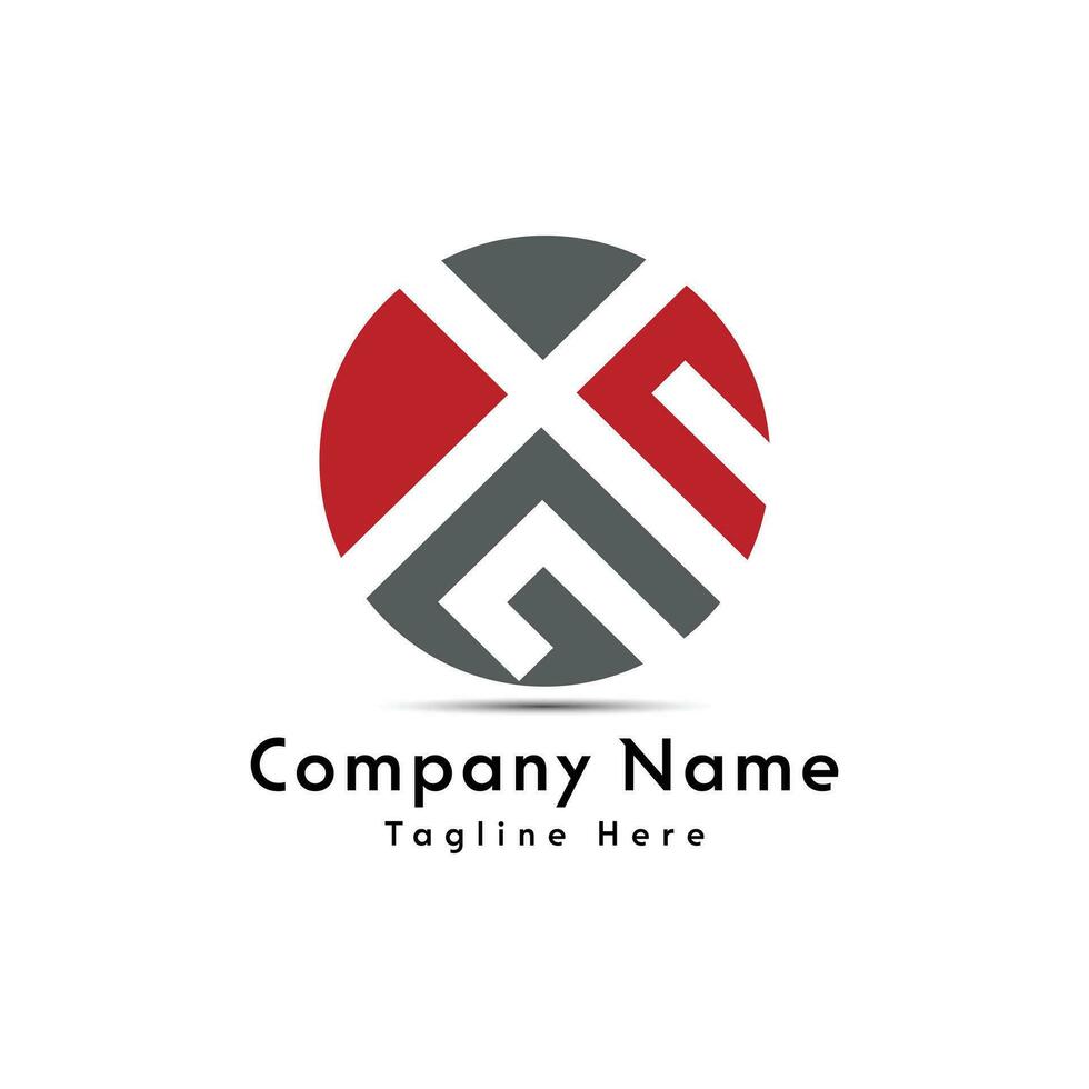 gnx lettre rond forme logo conception icône vecteur
