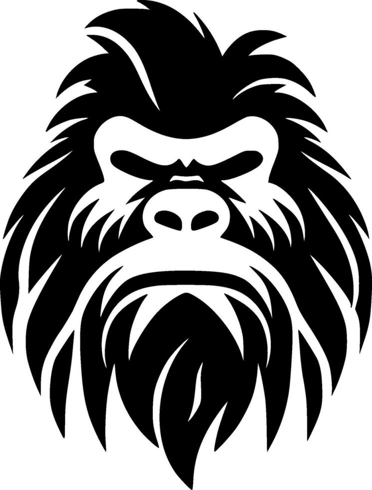 bigfoot - minimaliste et plat logo - vecteur illustration