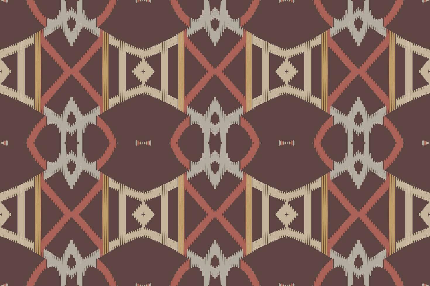 motif ikat sans couture modèle broderie Contexte. ikat vecteur géométrique ethnique Oriental modèle traditionnel.aztèque style abstrait vecteur conception pour texture, tissu, vêtements, emballage, paréo.