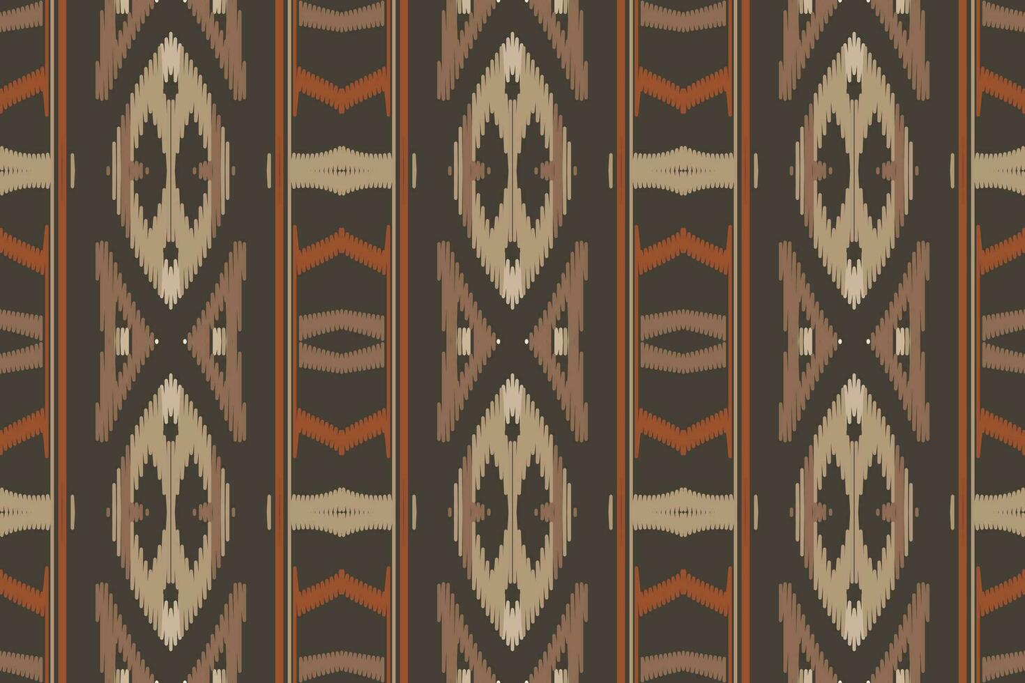 ikat sans couture modèle broderie Contexte. ikat conception géométrique ethnique Oriental modèle traditionnel. ikat aztèque style abstrait conception pour impression texture, tissu, sari, sari, tapis. vecteur