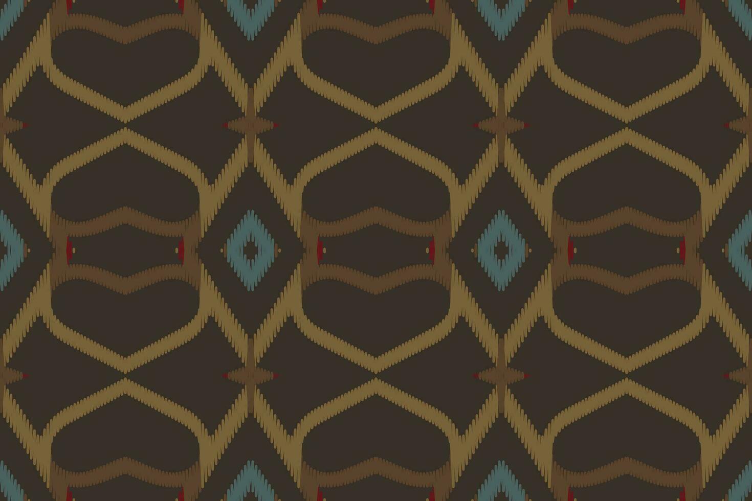ikat sans couture modèle broderie Contexte. ikat aztèque géométrique ethnique Oriental modèle traditionnel. ikat aztèque style abstrait conception pour impression texture, tissu, sari, sari, tapis. vecteur