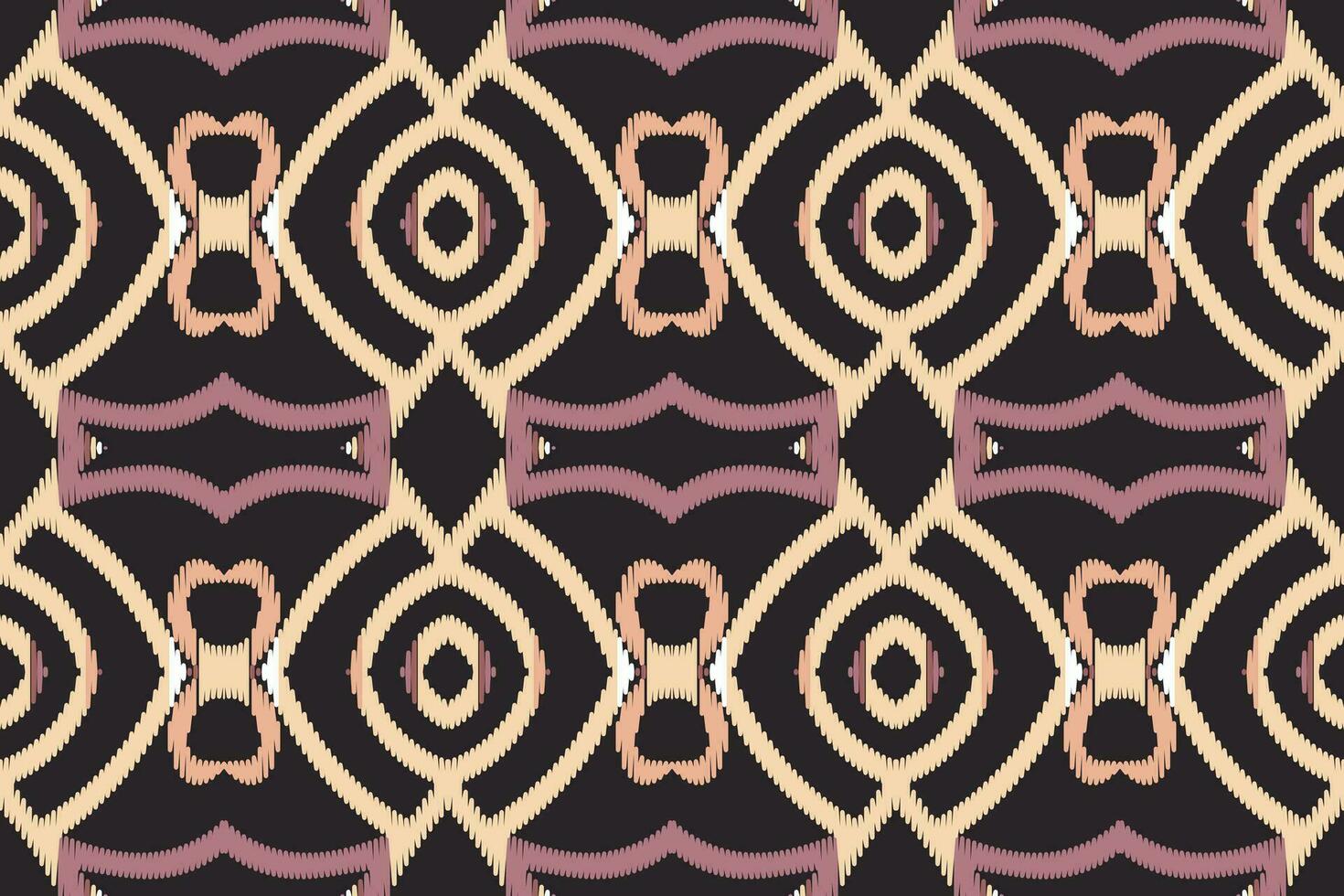 ikat sans couture modèle broderie Contexte. ikat impression géométrique ethnique Oriental modèle traditionnel. ikat aztèque style abstrait conception pour impression texture, tissu, sari, sari, tapis. vecteur