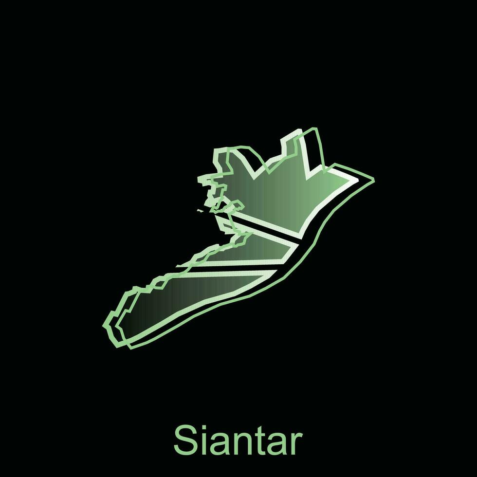 carte ville de Siantar illustration conception, monde carte international vecteur modèle, adapté pour votre entreprise