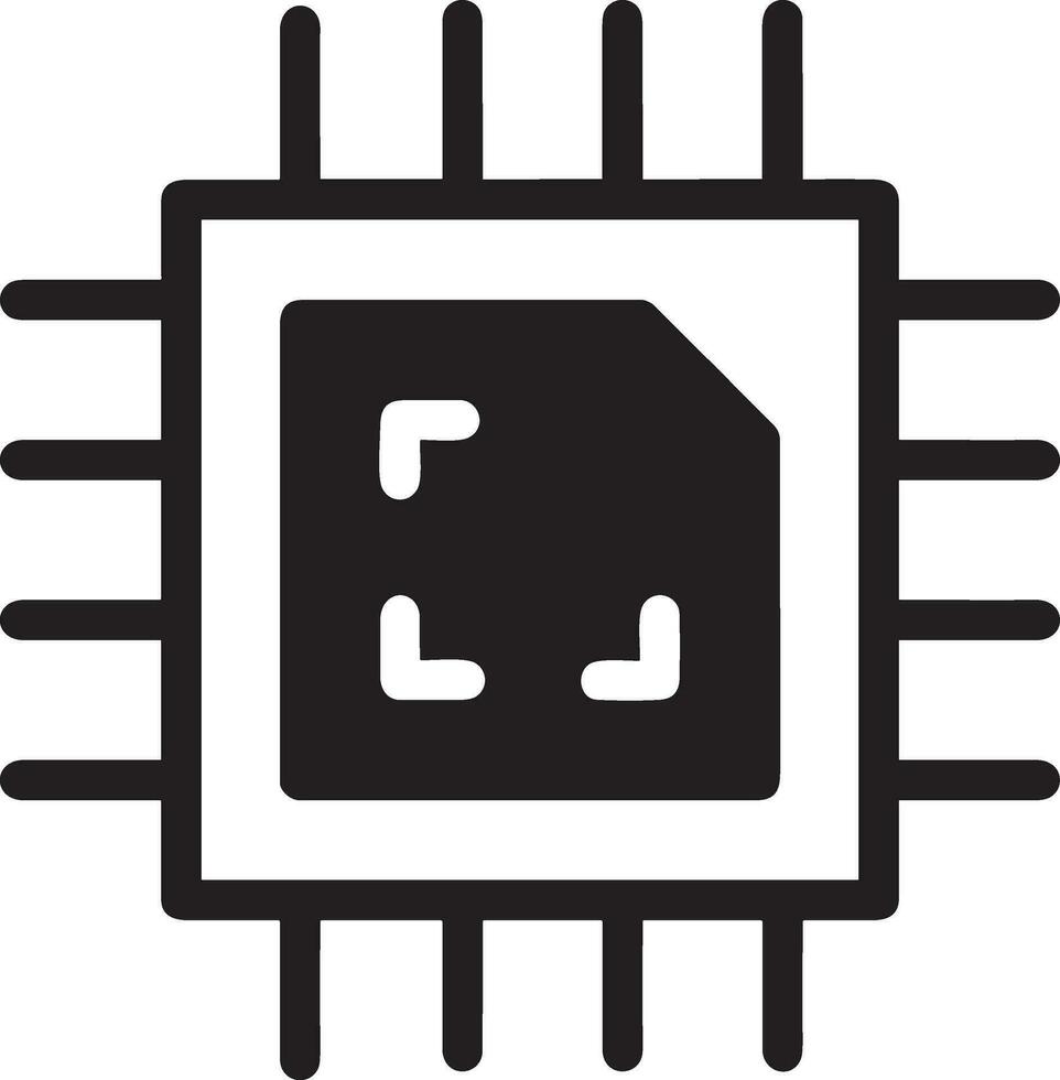 artificiel intelligence icône symbole vecteur image. illustration de le cerveau robot apprentissage Humain intelligent algorithme conception image.