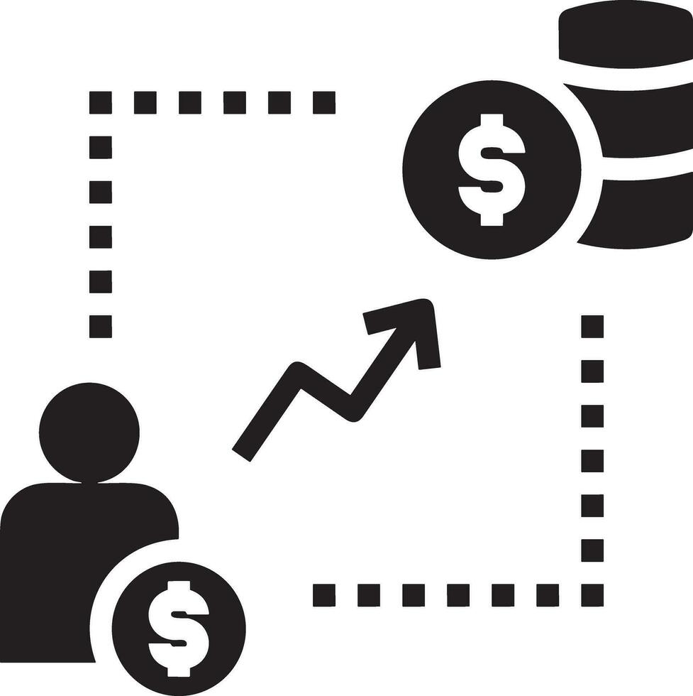 argent échange Paiement icône symbole vecteur image. illustration de le dollar devise pièce de monnaie graphique conception image