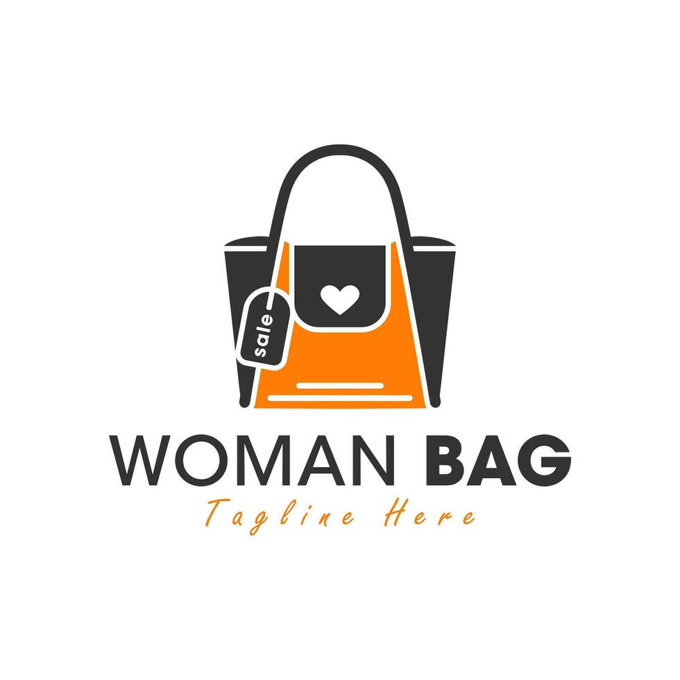 femmes sac vecteur illustration logo