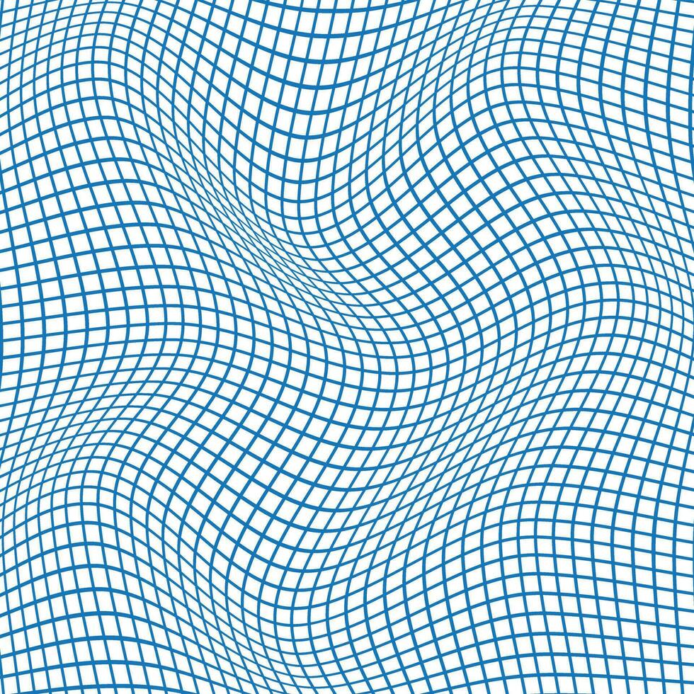 abstrait répéter bleu vague traverser ligne modèle. vecteur