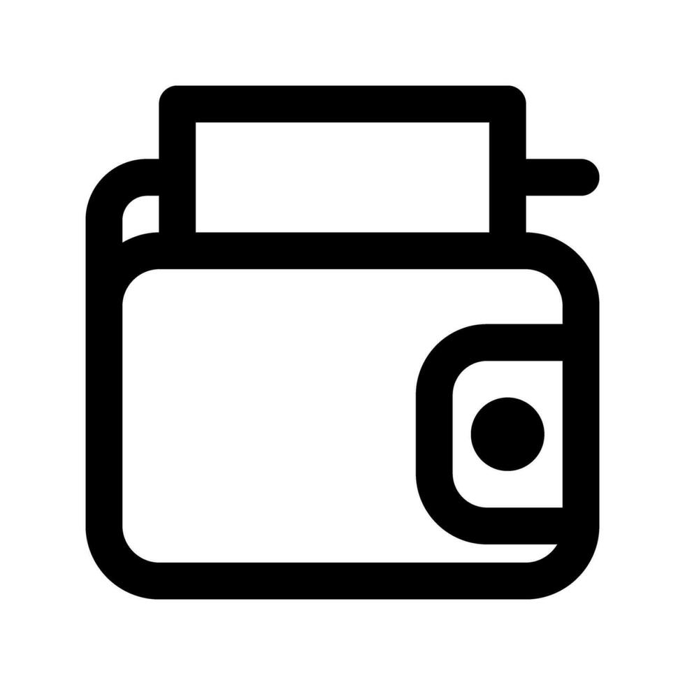 portefeuille icône. symbole pour votre la toile site conception, logo, application, ui. vecteur