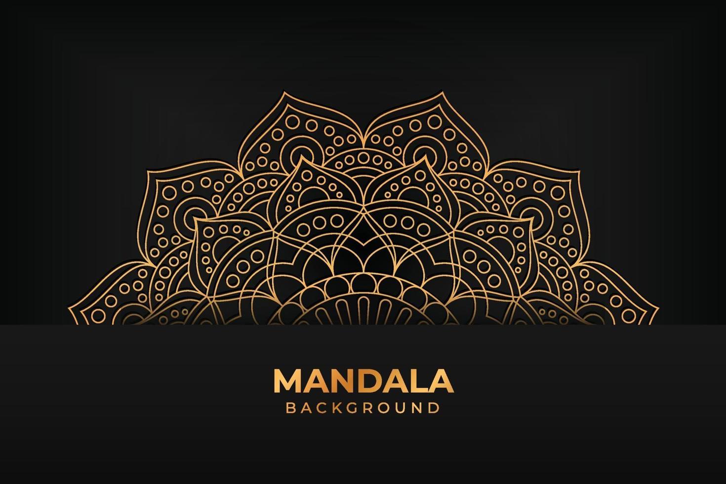 fond de mandala de luxe vecteur