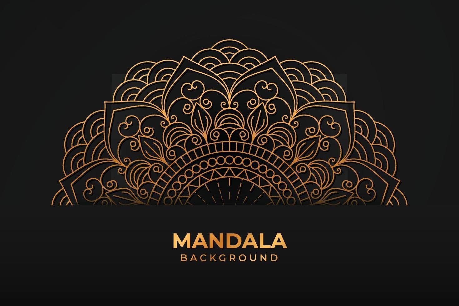 fond de mandala de luxe vecteur