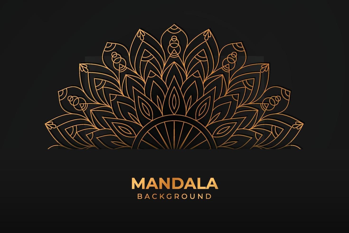 fond de mandala de luxe vecteur