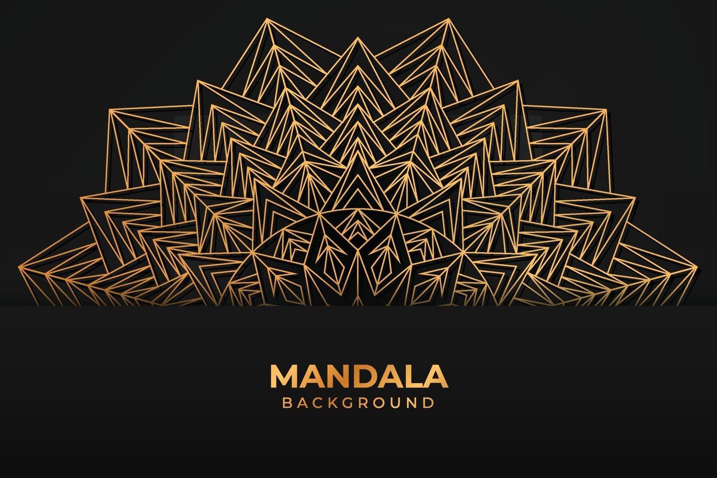 fond de mandala de luxe vecteur