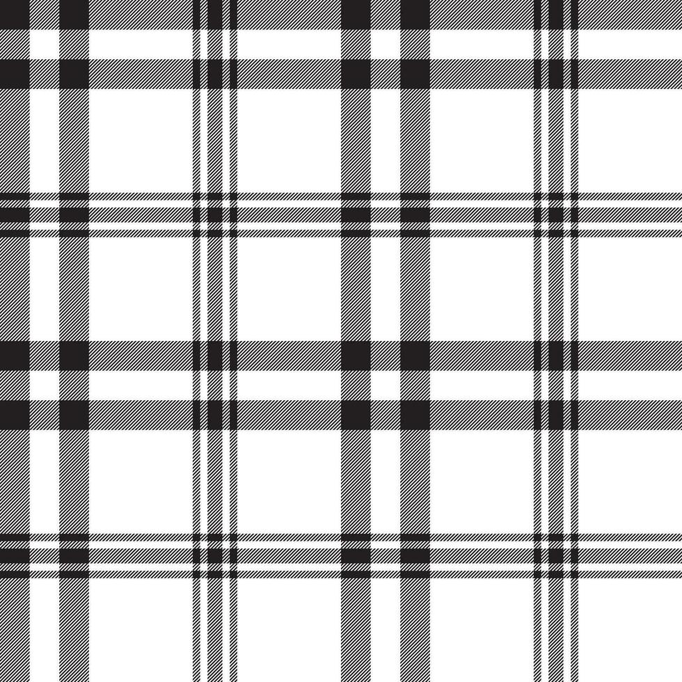 plaid noir blanc sans couture modèle vecteur