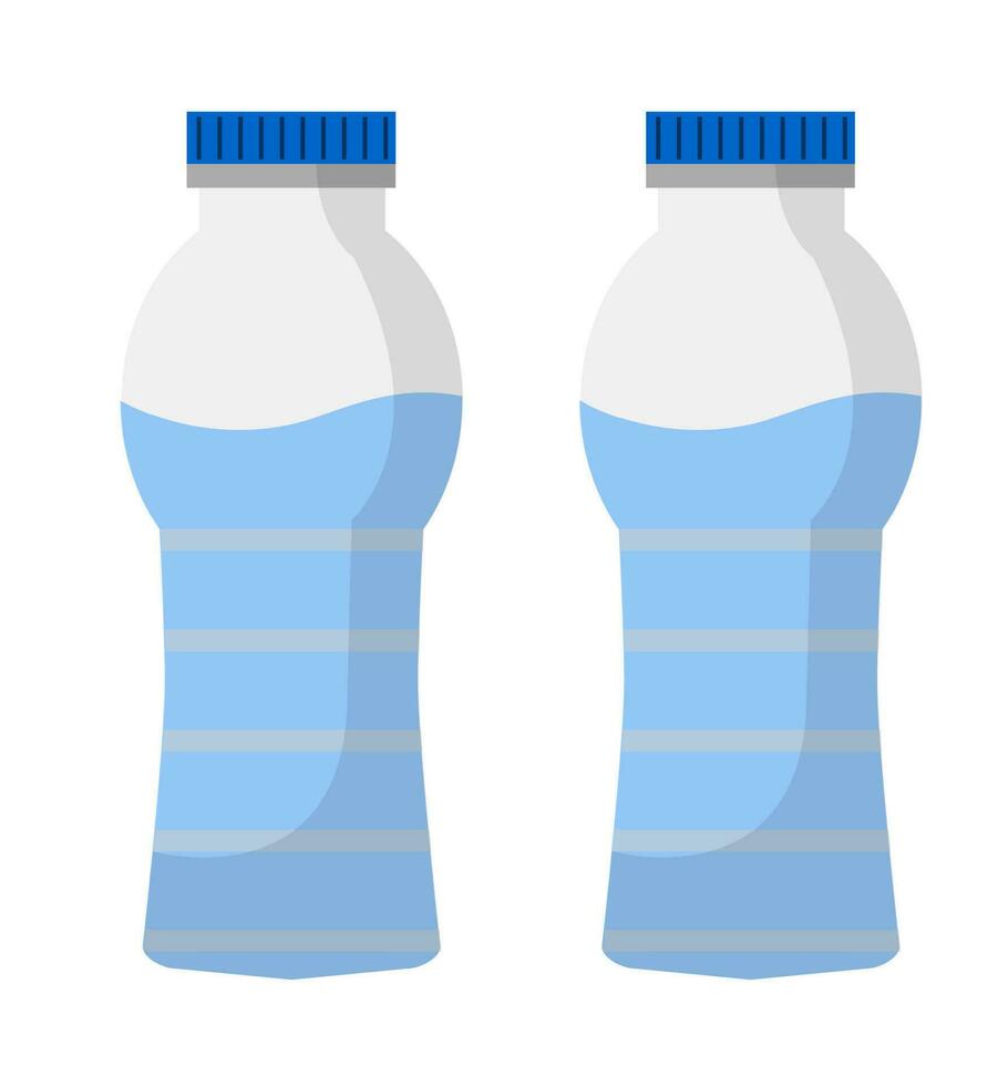 Plastique l'eau bouteille, hydratation rester en bonne santé vecteur